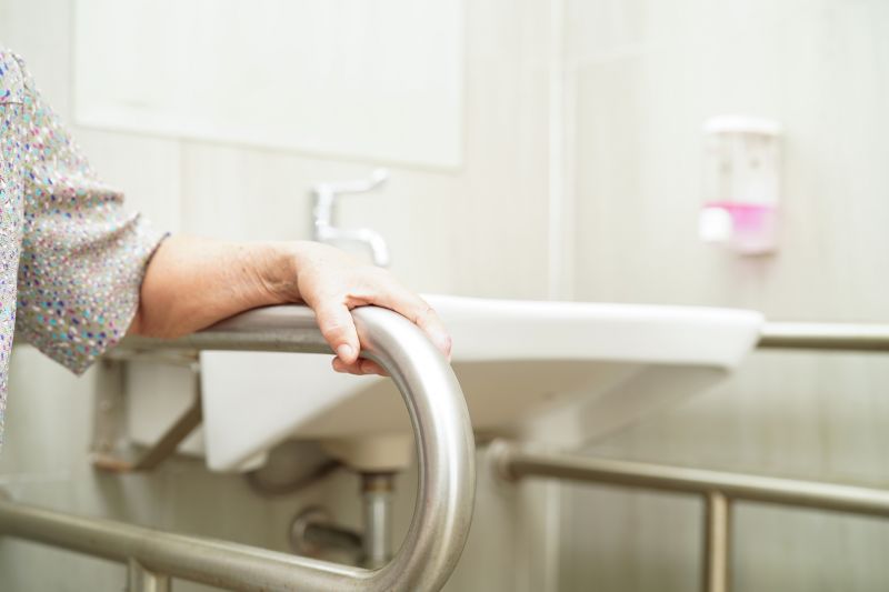 Bathtub Grab Bar Installation detail